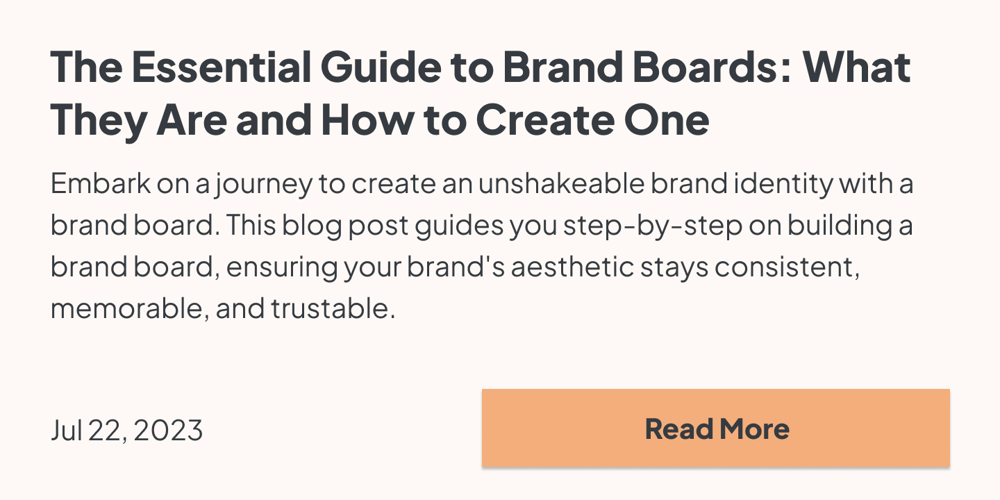 Embark on a journey to create an unshakeable brand identity with a brand board. This blog post guides you step-by-step on building a brand board, ensuring your brand's aesthetic stays consistent, memorable, and trustable.